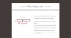 Desktop Screenshot of drerinpeterson.com
